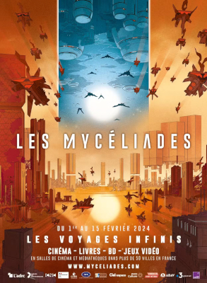 Les Mycéliades - 50 villes à travers toute la France - Science fiction - relations presses - 2024